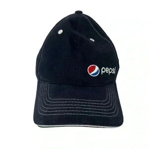 SODAGEAR PEPSI BASEBALL CAP SPELL OUT SCRIPT LOGO SNAP BACK OUTDOORS HAT COTTON